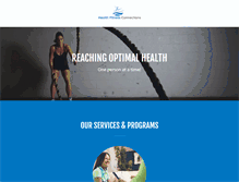 Tablet Screenshot of healthfitnessconnections.com